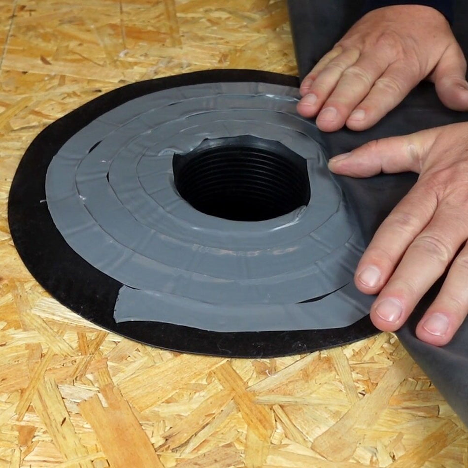 EPDM Klebe-Gully inkl. doppelseitigem Dichtband