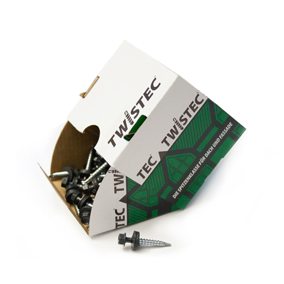 Twistec Trapezblechschraube RAL 7016 (100 Stk.) 4,8 x 35 mm