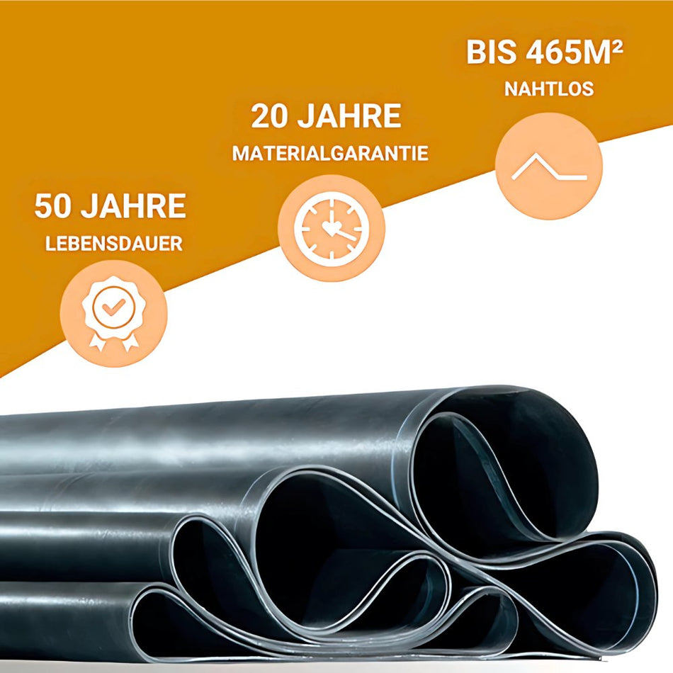 EPDM Dachfolie schwarz