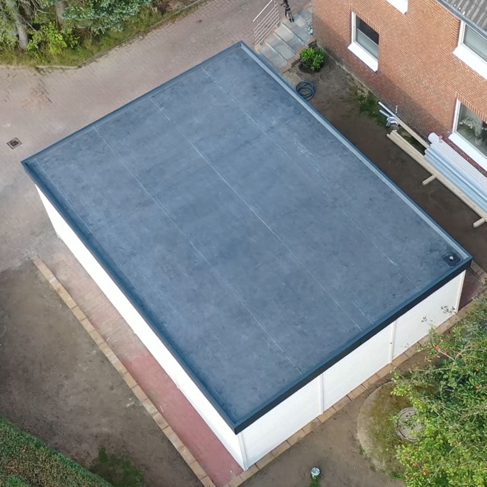 DACHPROTECT EPDM Dachfolie Schwarz im Zuschnitt
