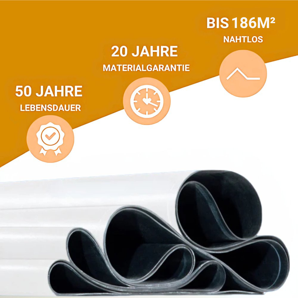 DACHPROTECT EPDM Dachfolie weiß