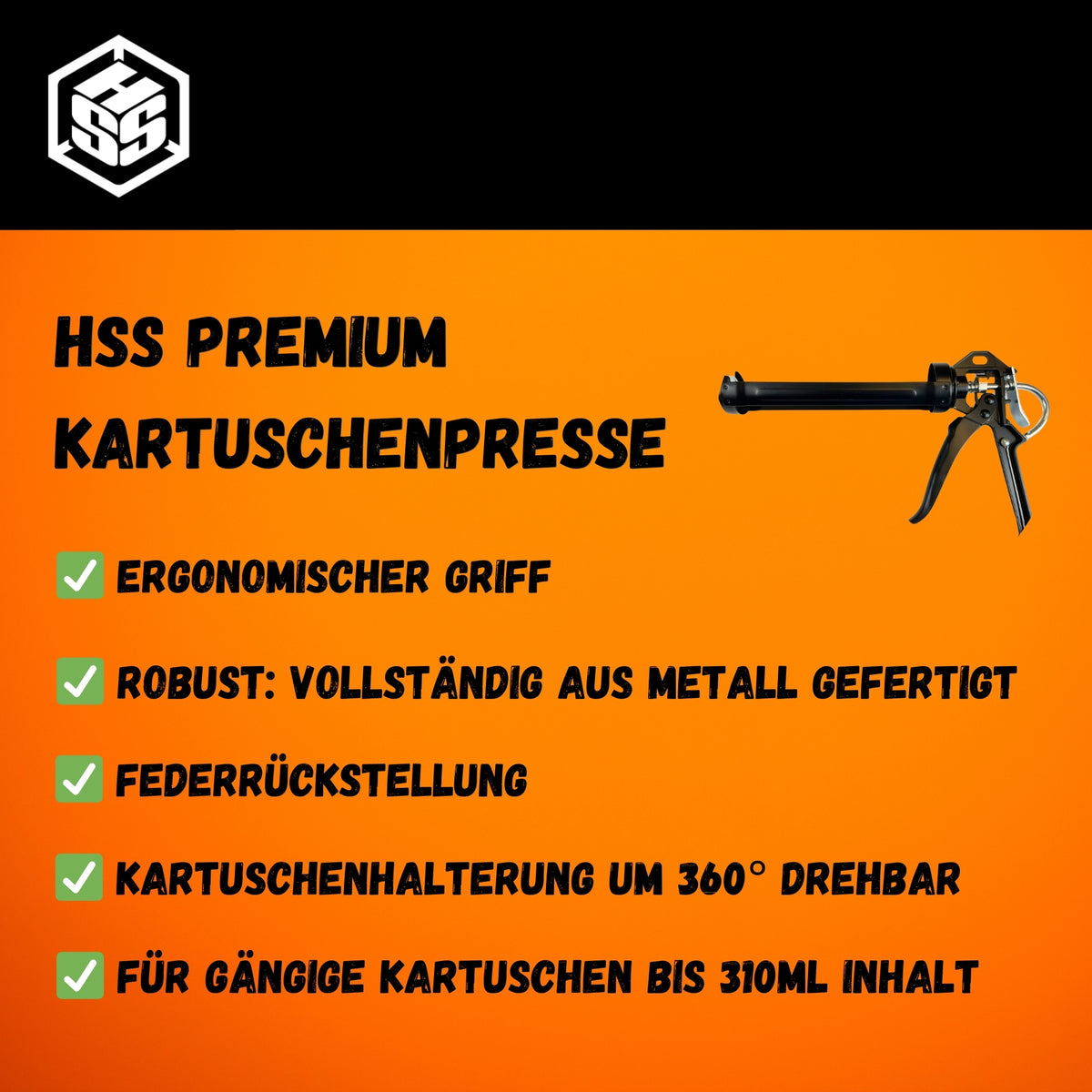HSS PREMIUM Kartuschenpresse für Kartuschen