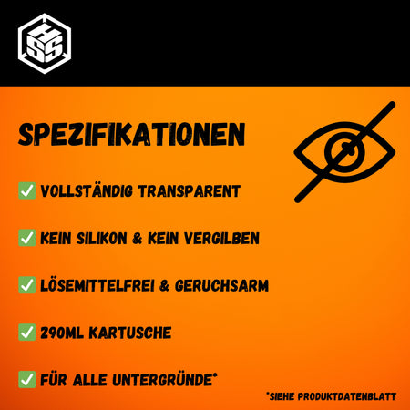 HSS Dichtstoff TRANSPARENT 290ml