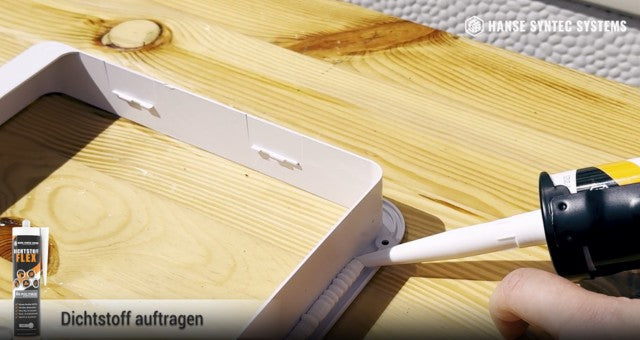 Video der Verarbeitung  des Dichtstoff FLEX - Austausch eines Wohnwagen Lüftungsrahmens